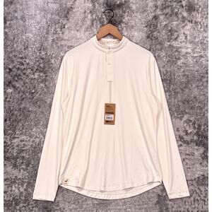 New Mantra Polo Shirt Medium Mens Catalyst Performance Long Sleeve Poppy Floral